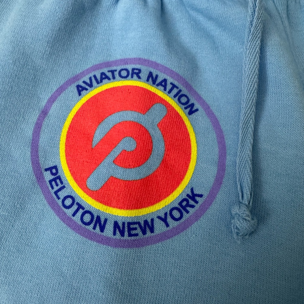 Aviator Nation Peloton New York Sky Blue Hoodie
